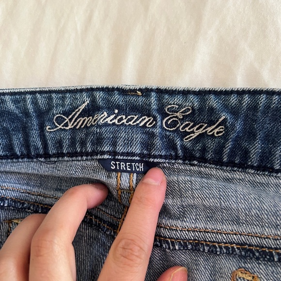 Sold! American Eagle Outfitters Blue Jean Shorts with Frayed Hem - Picture 4 of 4